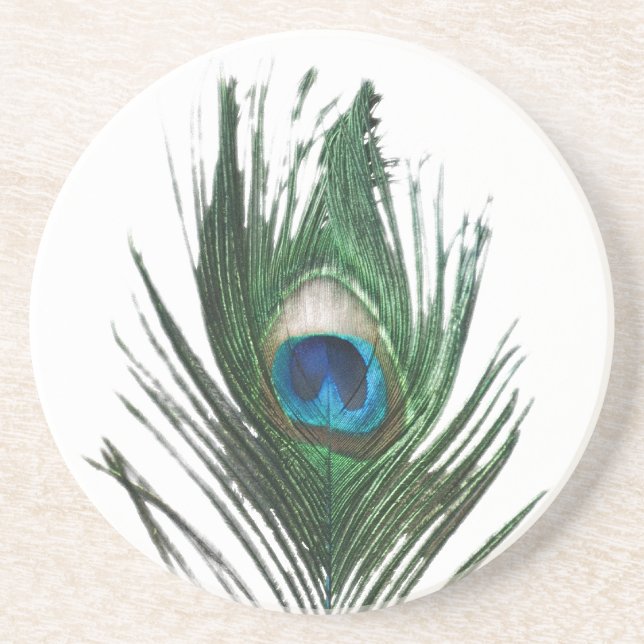 Defused Peacock Feather Coaster (Front)