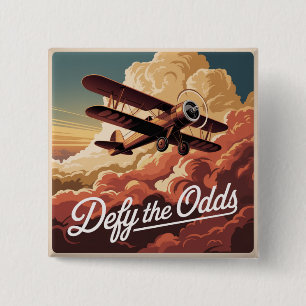 Defy The Odds 2 Inch Square Button