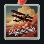 Defy The Odds Metal Ornament<br><div class="desc">Defy The Odds</div>