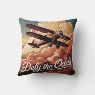 Defy The Odds Throw Pillow