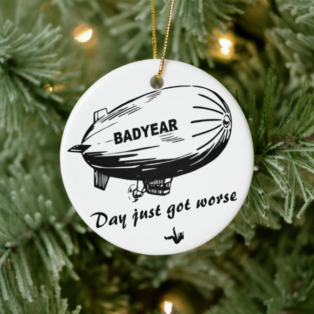 Defying Gravity of a Bad Year 🎈 Ceramic Ornament (Tree)