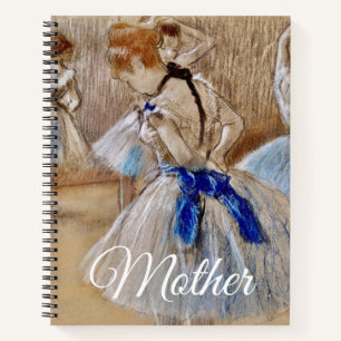 Dega’s Dancer With Blue Ribbon Notebook
