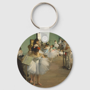 Degas Art Dance Class Painting Ballet Keychain