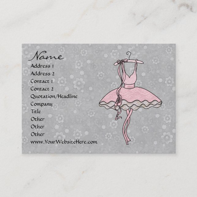 Degas' Ballerina Business Card (Front)