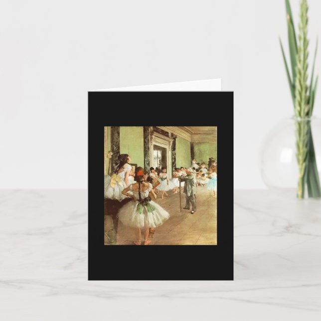 Degas - Ballet Dance Class Card (Front)