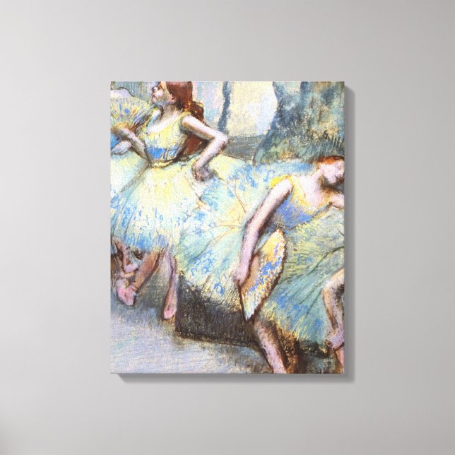 Degas Ballet Dancer Art Dancers Painting Canvas Print (Front)