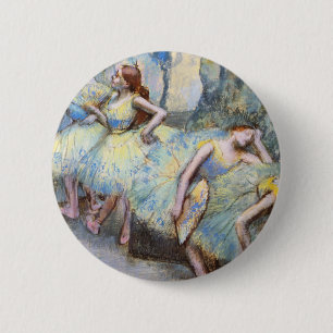Degas Ballet Dancers Impressionist 2 Inch Round Button