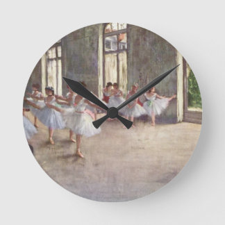 Degas Ballet Dancers Round Clock
