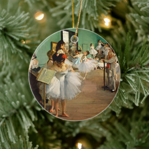 Degas Ballet Elegance Art Ornament