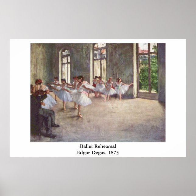 Degas' Ballet Rehearsal Poster (Front)