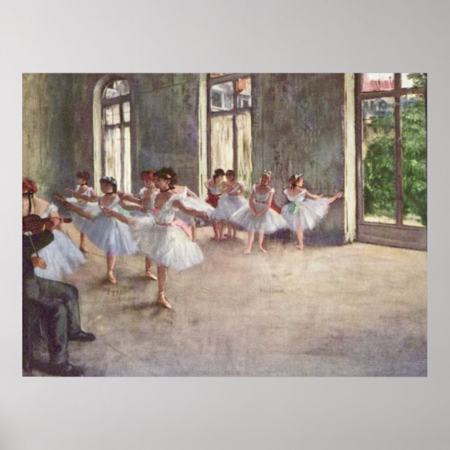 Degas' Ballet Rehearsal Poster (Front)