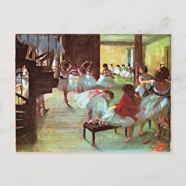 Degas -  Ballet School Postcard (Front)