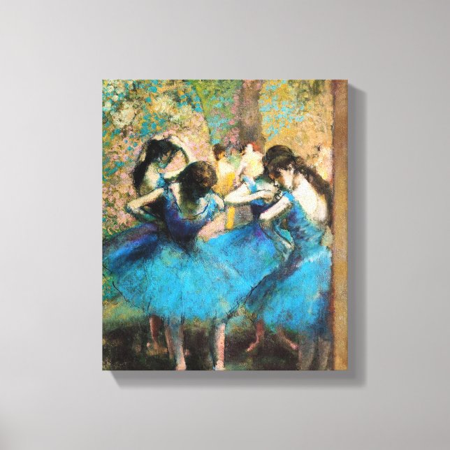 Degas Blue Dancers Canvas Print (Front)
