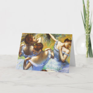 Degas Blue Dancers Greeting Card