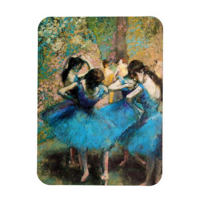 Degas Blue Dancers Magnet (Vertical)