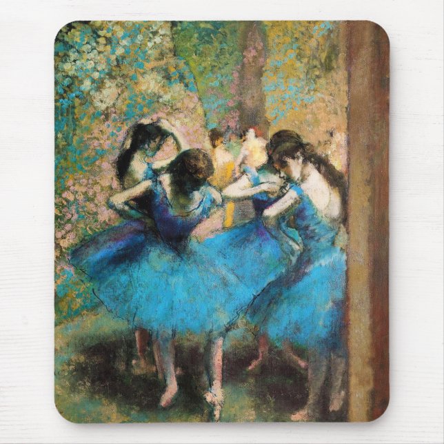 Degas Blue Dancers Mouse Pad (Front)