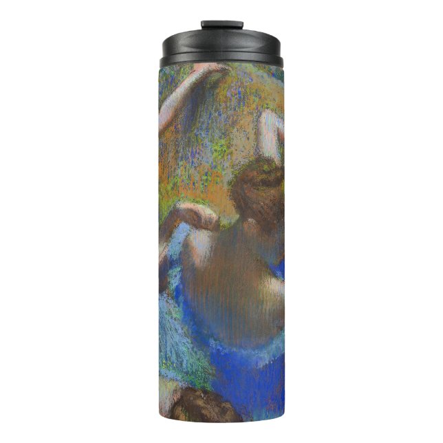 Degas Blue Dancers Pastel Fine Art Masterpiece Thermal Tumbler (Front)