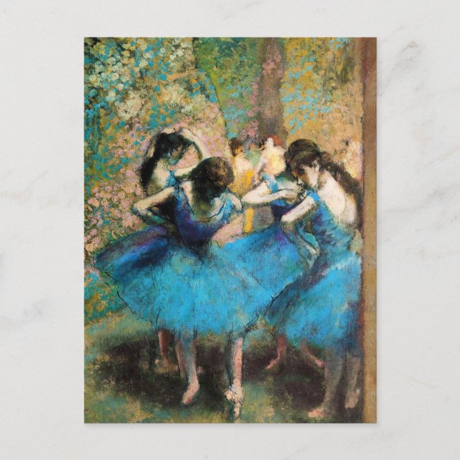 Degas Blue Dancers Postcard (Front)