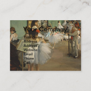 Degas Dance Class Ballet Dancers Ballerina Art Business Card