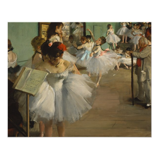 Degas Dance Class Ballet Dancers Ballerina Art Poster (Front)