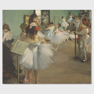 Degas Dance Class Ballet Dancers Ballerina Art Wrapping Paper