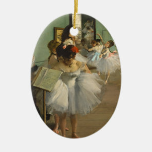 Degas Dance Class Ballet Dancers Ceramic Ornament
