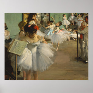 Degas Dance Class Ballet Dancers Poster