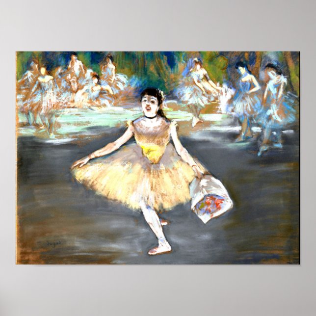 Degas - Dancer with a Bouquet Poster (Front)