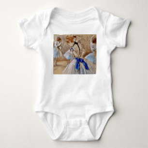 Degas Dancer With Blue Ribbon  Baby Bodysuit