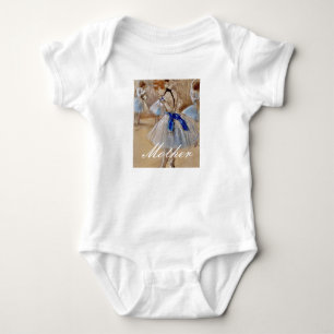Degas Dancer With Blue Ribbon Baby Bodysuit