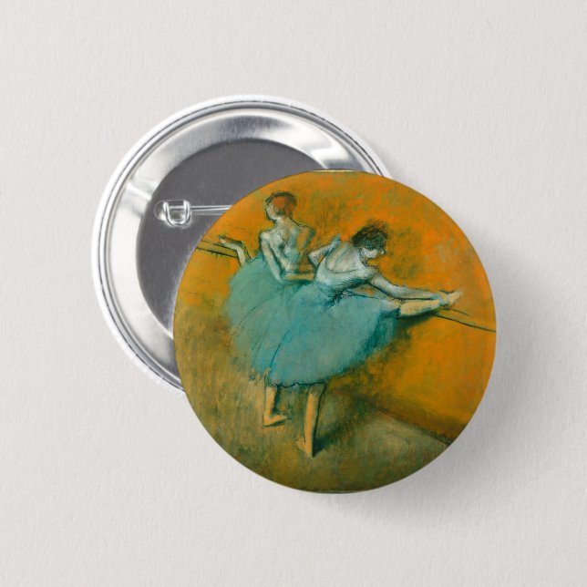 Degas Dancers at the Bar Ballet 2 Inch Round Button (Front & Back)