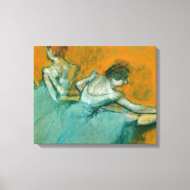 Degas Dancers at the Bar Ballet Canvas Print (Front)