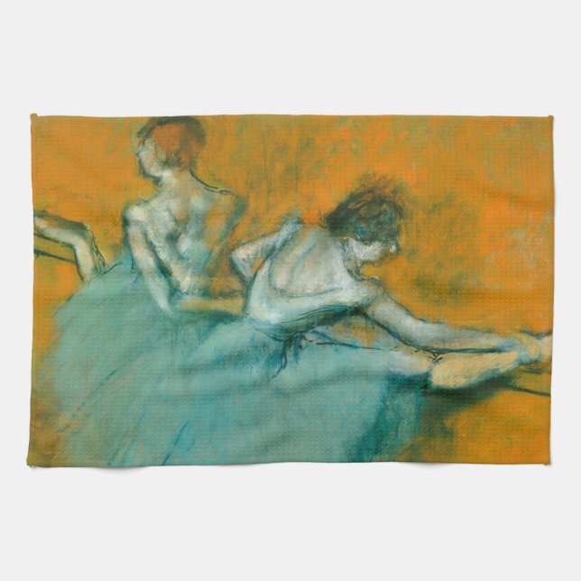 Degas Dancers at the Bar Ballet Kitchen Towel (Horizontal)