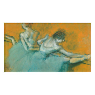 Degas Dancers at the Bar Ballet Name Tag