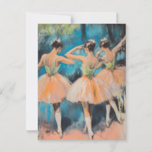 Degas Dancers Carte postale Vintage