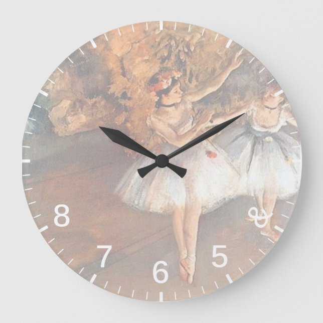 Degas Dancers Clock - 5 6 7 8 Dance Timing Joke (Front)