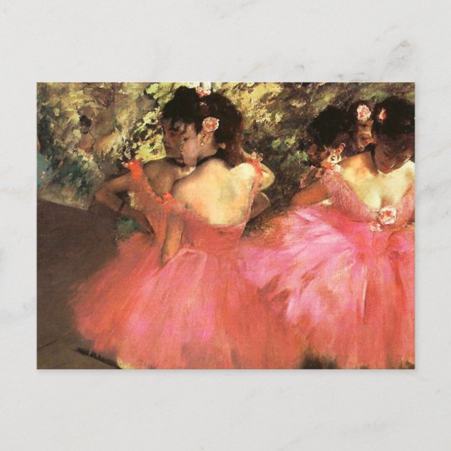 Degas Dancers in Pink Postcard (Front)