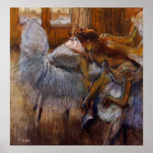 Degas - Dancers Relaxing 1885 Poster