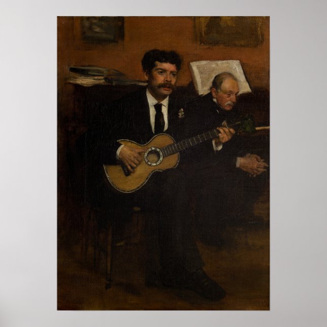 Degas - Lorenzo Pagans And Auguste De Gas Poster (Front)