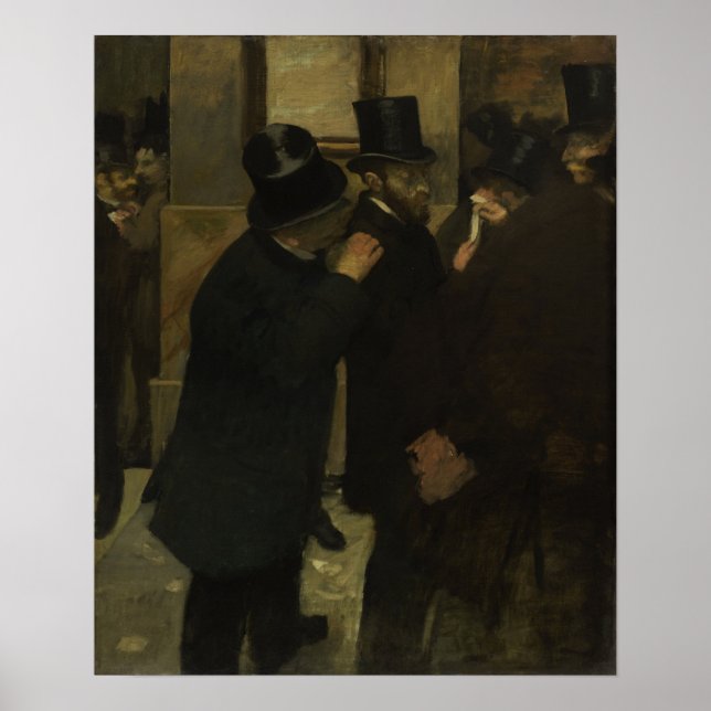 Degas - Portraits At The Stock Exchange Poster (Front)