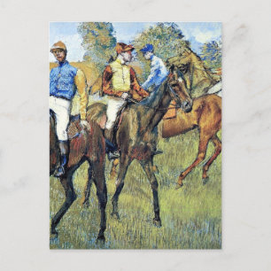 Degas - Race Horses, 1878, artwork Postcard