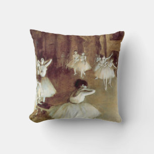 Degas' Rehearsal on Stage Throw Pillow