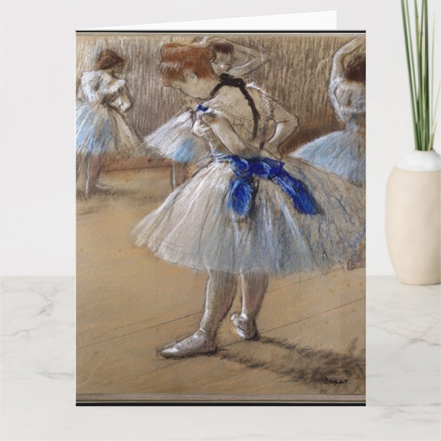 Degas Study of a Dancer Card (Front)