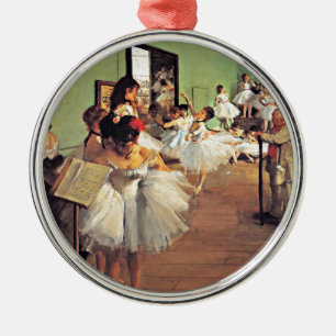 Degas - The Dance Class Metal Ornament