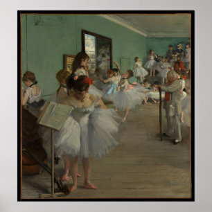 Degas' The Dance Class Poster