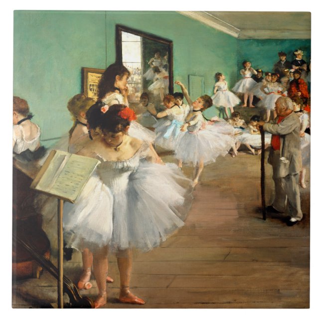 Degas The Dance Class Tile (Front)