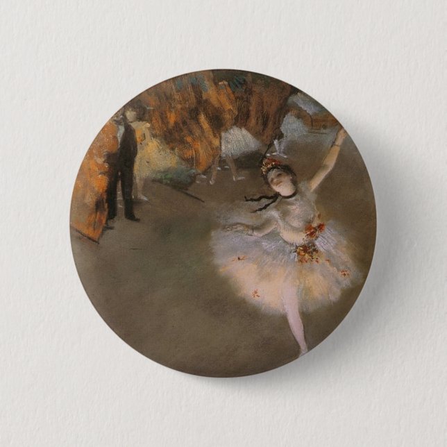 Degas The Star 2 Inch Round Button (Front)