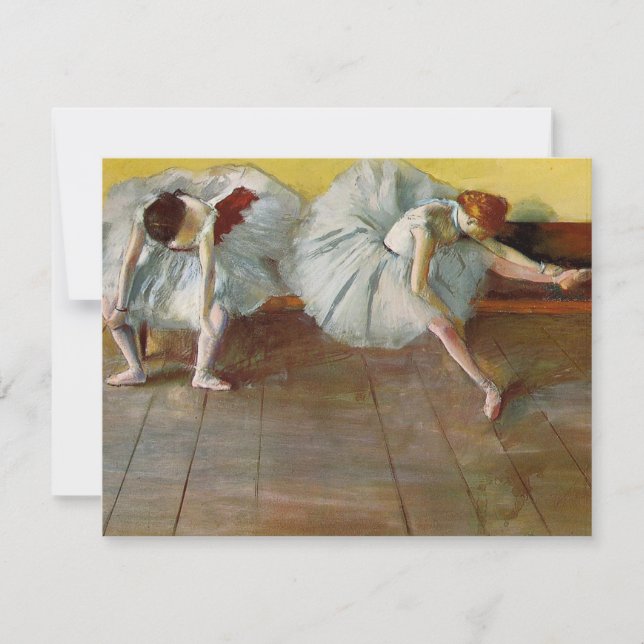 Dégazez deux invitations de danseurs classiques (Devant)