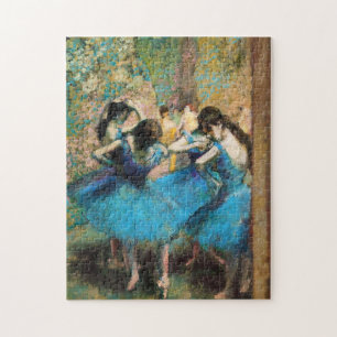 Dégazez le puzzle bleu de danseurs