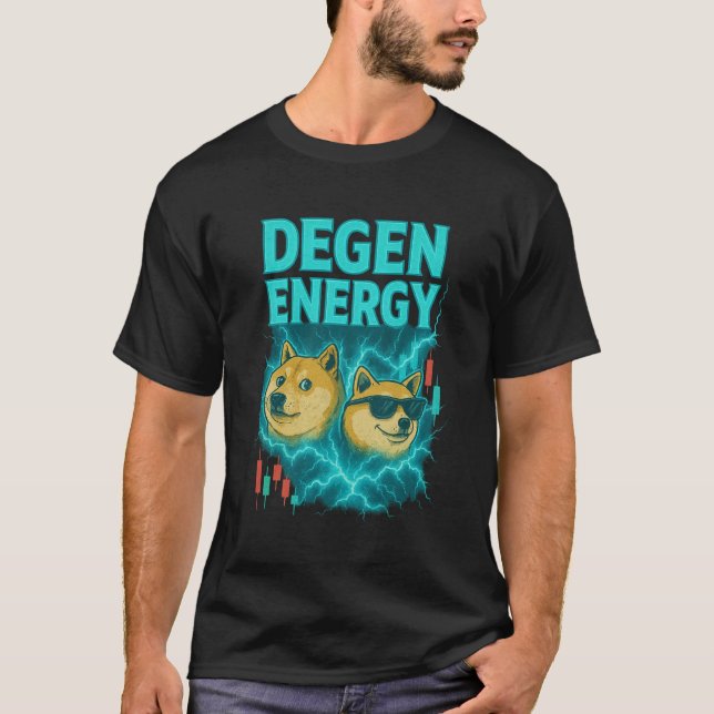 Degen Energy Cyberpunk Crypto Shirt (Front)